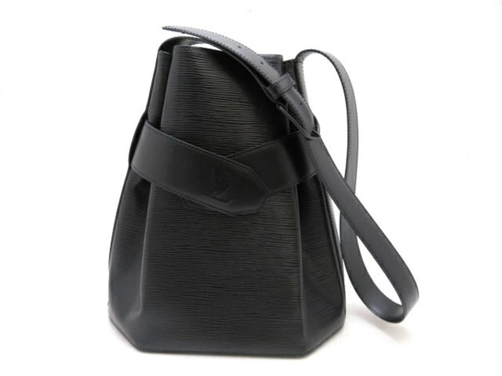 LOUIS VUITTON Shoulder Bag Sac Depaule Epi Noir Black